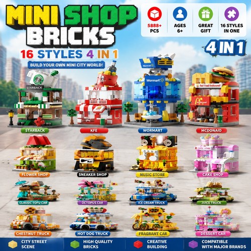 Lebrother mini street stores - street,