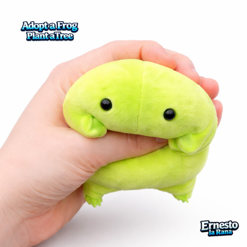 Peluche rana sottaceto bambino